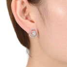 Yvonne Luminous Orbit Swirling Sophistication Stud Earrings GENEVIVE