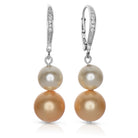 Camille Stacked Pearl Drop Earrings GENEVIVE