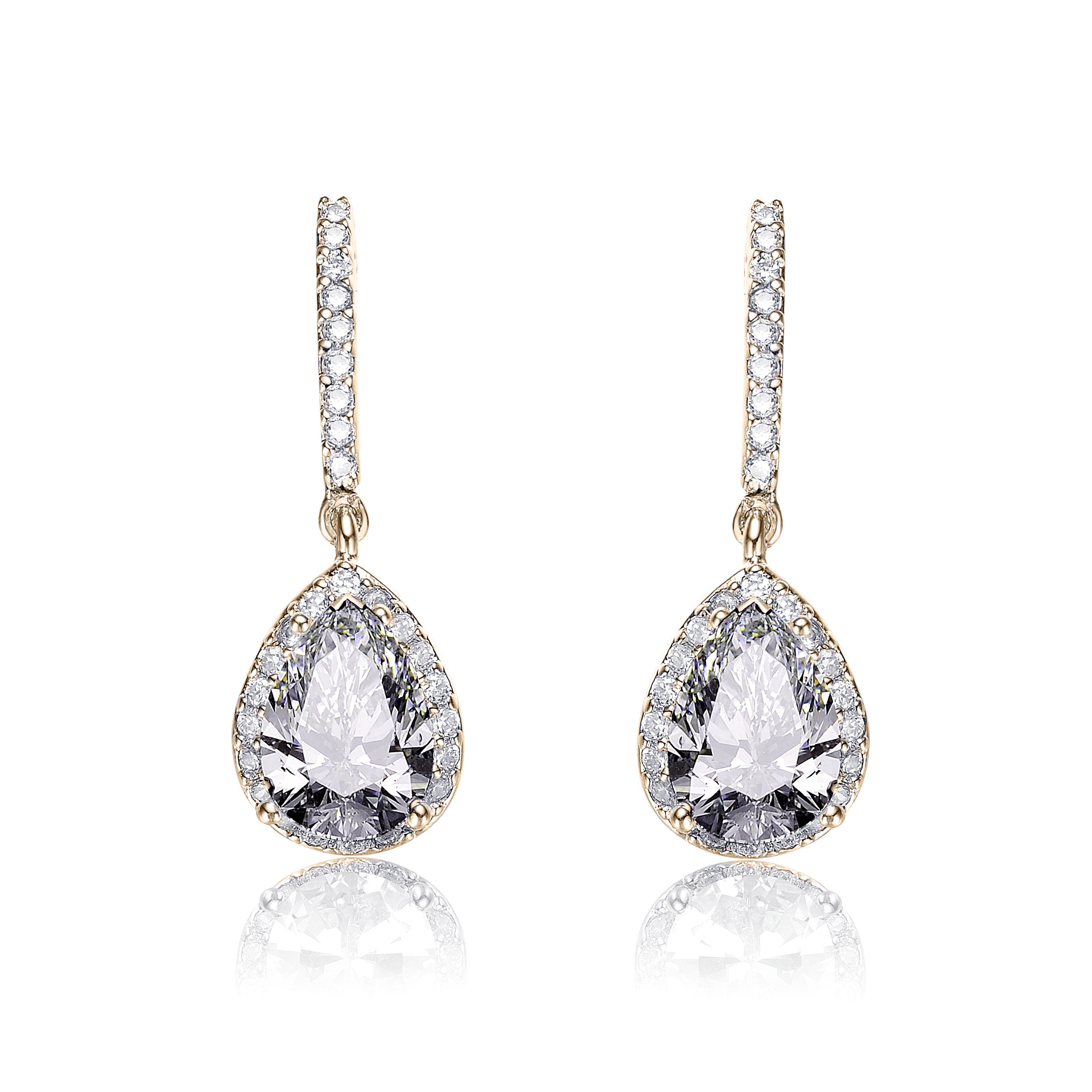 Constance Pear Drop Earrings - GENEVIVE
