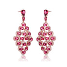 Palais Rouge Maxi Red Drop Earrings Genevive