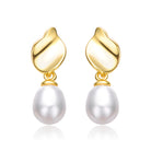 Juliette Pearl Seashell Design Double Dangle Earrings GENEVIVE