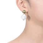 Rochelle Golden Circle Pearl Earrings GENEVIVE