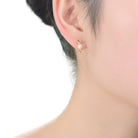 Delphine Golden Spheres Pearl Earrings GENEVIVE