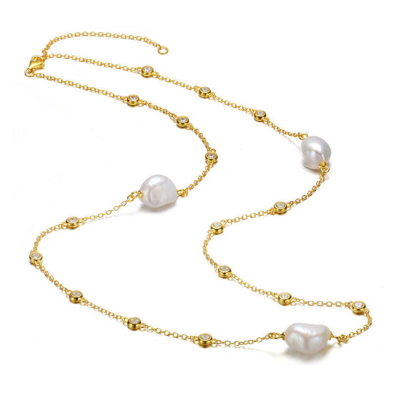 Sabine Baroque Pearl Collier Necklace GENEVIVE
