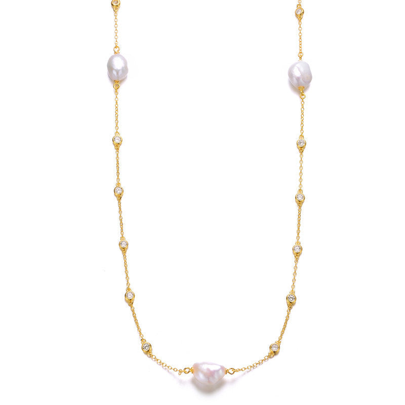Sabine Baroque Pearl Collier Necklace GENEVIVE
