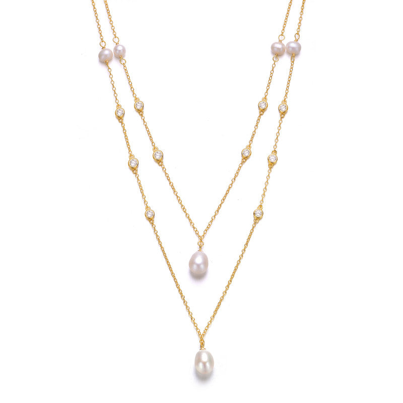 Marceline Statement Pearl Necklace GENEVIVE
