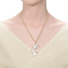 Sable Golden Pearl Bunch Necklace GENEVIVE