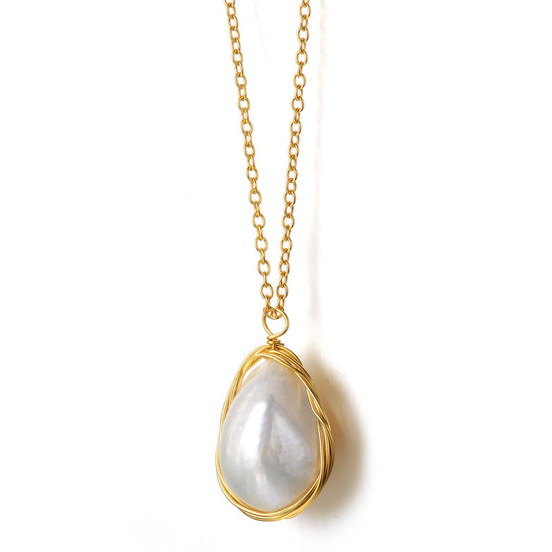 Brigitte Boho Teardrop Necklace GENEVIVE
