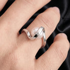 Delphine Ribbon Pearl Ring GENEVIVE