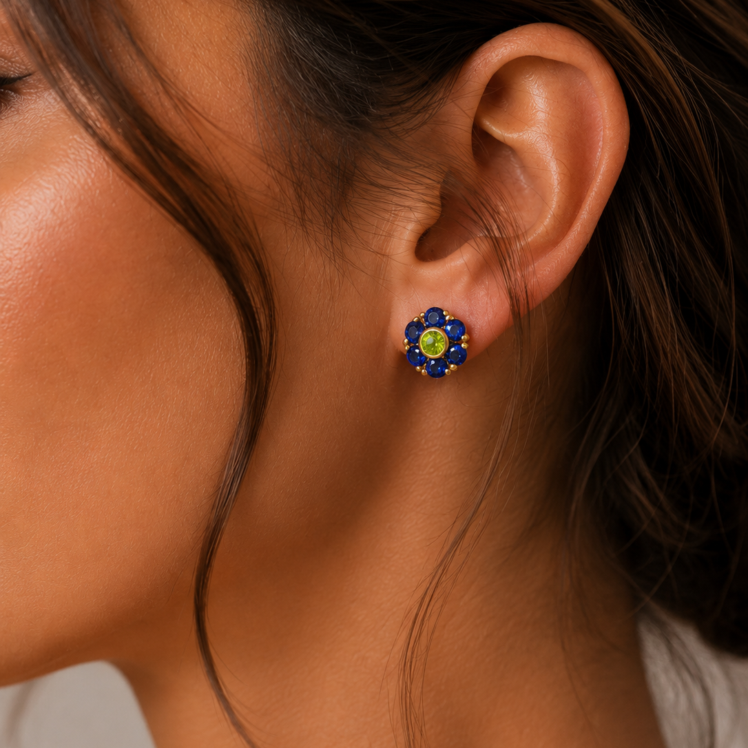 Fleurville Flower Earrings GENEVIVE