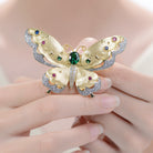Jacqueline Elaine Golden Butterfly Brooch GENEVIVE