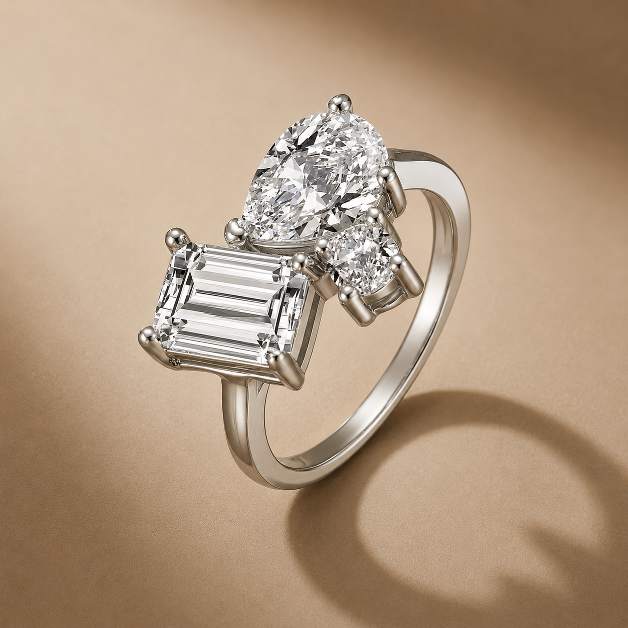 Giselle Classic Couture 3-Stone Ring GENEVIVE