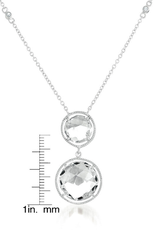 Elise Double Round Collier Necklace GENEVIVE