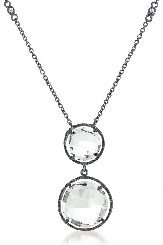 Elise Double Round Collier Necklace GENEVIVE