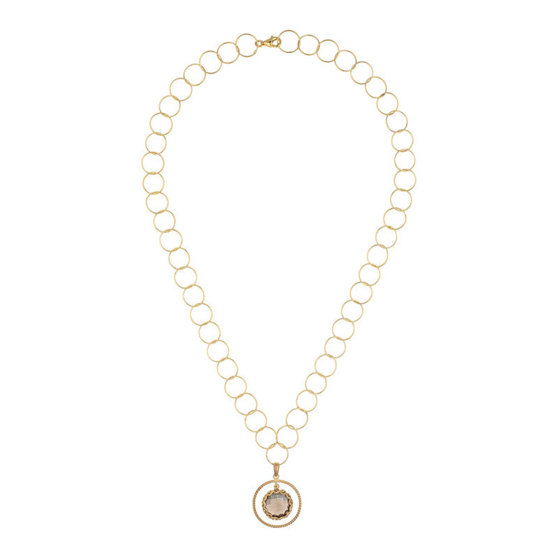 Fabienne Quartz Pendant Necklace GENEVIVE