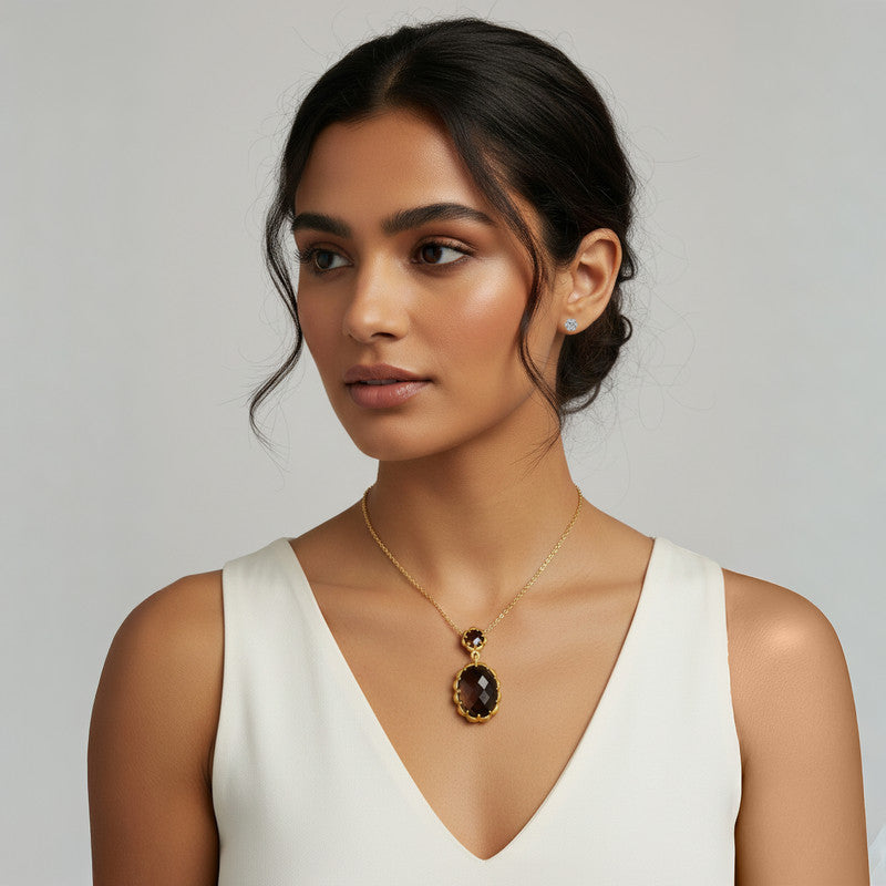 Jeanne Stone Pendant Necklace GENEVIVE