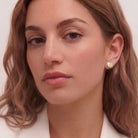 Juliette Soulmate Golden Heart Stud Earrings GENEVIVE