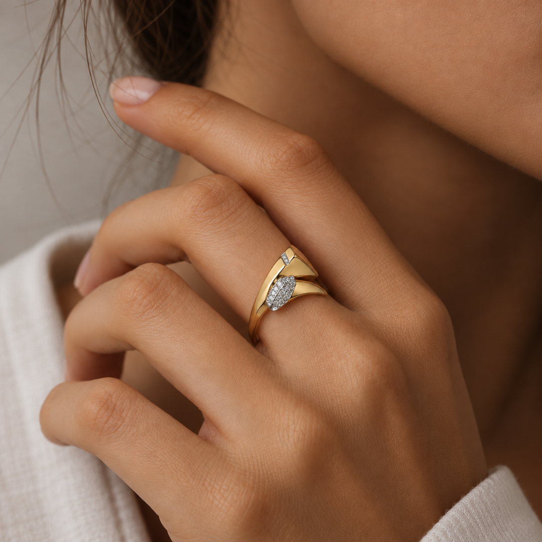 Raquelle Modern Open Cuff Ring GENEVIVE