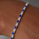 Giselle Oval Cut Couture Tennis Bracelet GENEVIVE