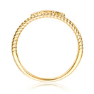 14K Gold Plated Statement Bridge Ring GENEVIVE