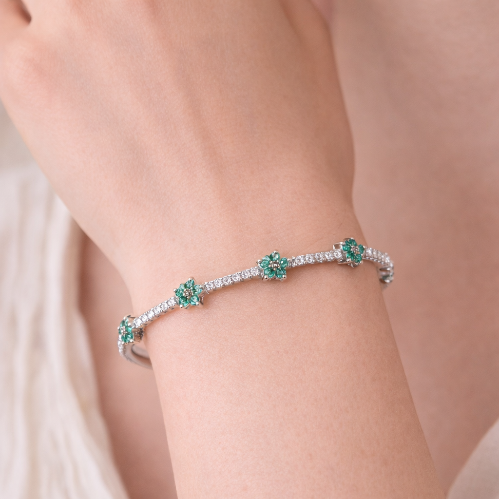 Lucie Statement Flower Bracelet GENEVIVE