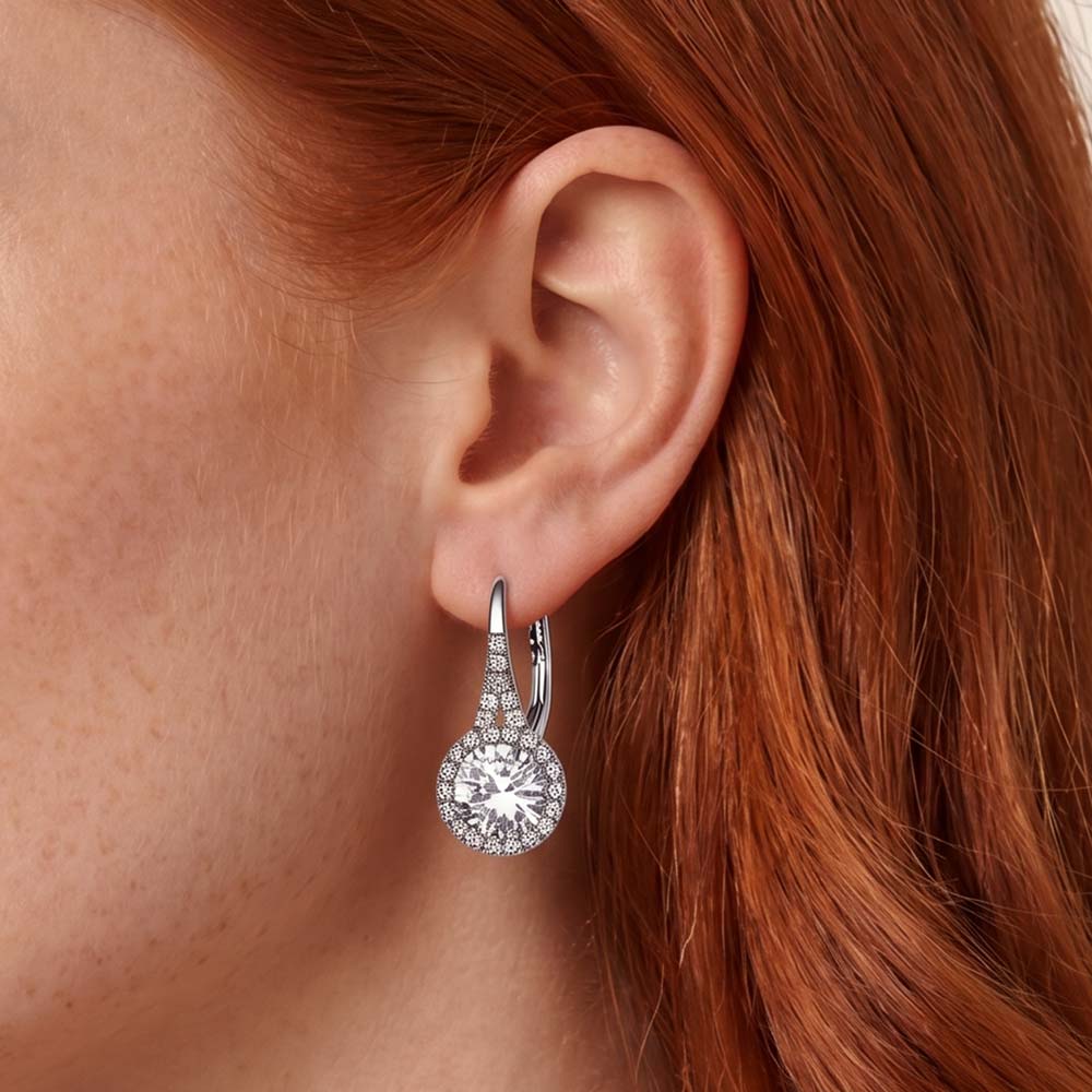 Marie Classic Dual Leverback Drop Earrings GENEVIVE