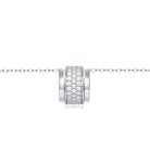 Elise Triple Row Circular Eternity Pendant Necklace GENEVIVE
