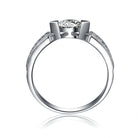 Eliana Moissanite Flower Cluster Ring GENEVIVE