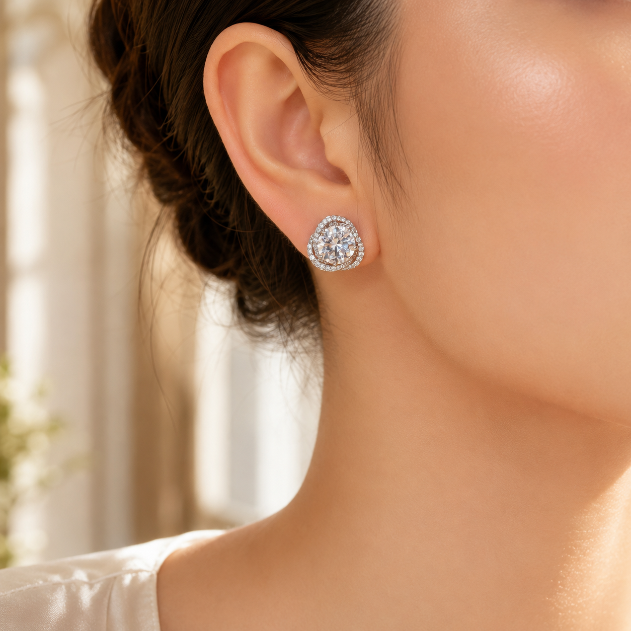 Marguerite Triple Stud Couture Earrings GENEVIVE