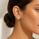 Marie Circle Row Earrings GENEVIVE