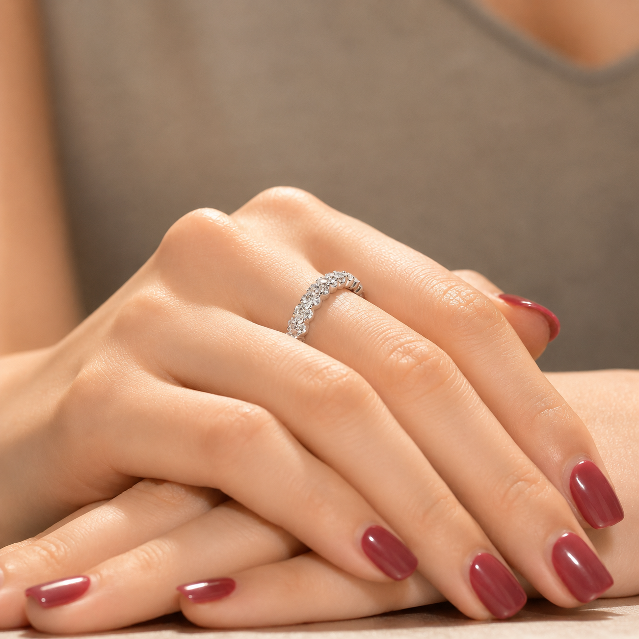 Marie Curved Eternity Ring GENEVIVE