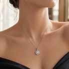 Marie Soleil Halo Pendant Necklace GENEVIVE