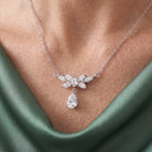 Antoinette Midi Couture Teardrop Necklace GENEVIVE