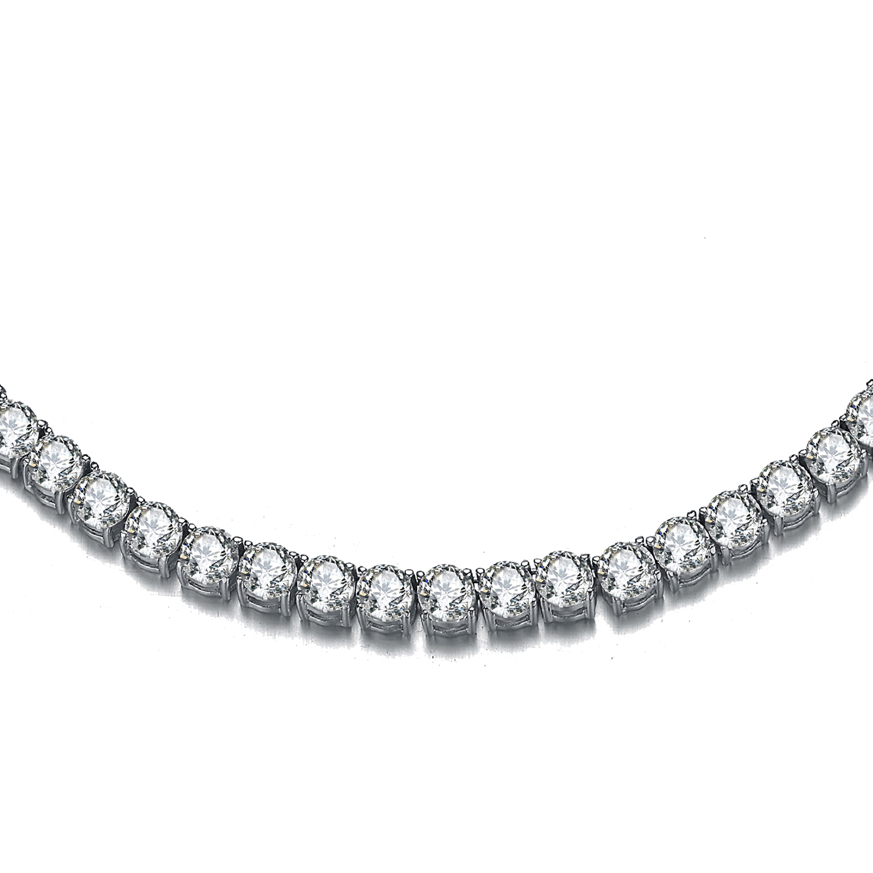 La Scène Eternity Circle Tennis Necklace GENEVIVE