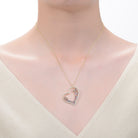 Coeur Palette Golden Heart Pendant Necklace GENEVIVE