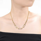 Vilette Golden Cable Link Chain Necklace GENEVIVE