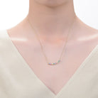 Arc-En-Ciel Golden Curved Necklace GENEVIVE