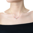 Arc-En-Ciel Teardrop Golden Necklace GENEVIVE