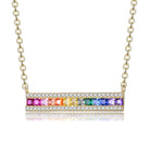Arc-en-Ciel Gradient Golden Necklace GENEVIVE