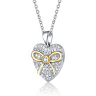 Vilette Classic Heart Bow Necklace GENEVIVE