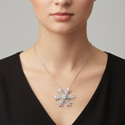 Champéry Snowflake Midi Pendant Necklace GENEVIVE