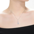 Constance Double Drop Pear Last Pair Necklace GENEVIVE