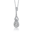 Constance Double Drop Pear Last Pair Necklace GENEVIVE