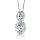 Triomphe Double Halo Necklace GENEVIVE
