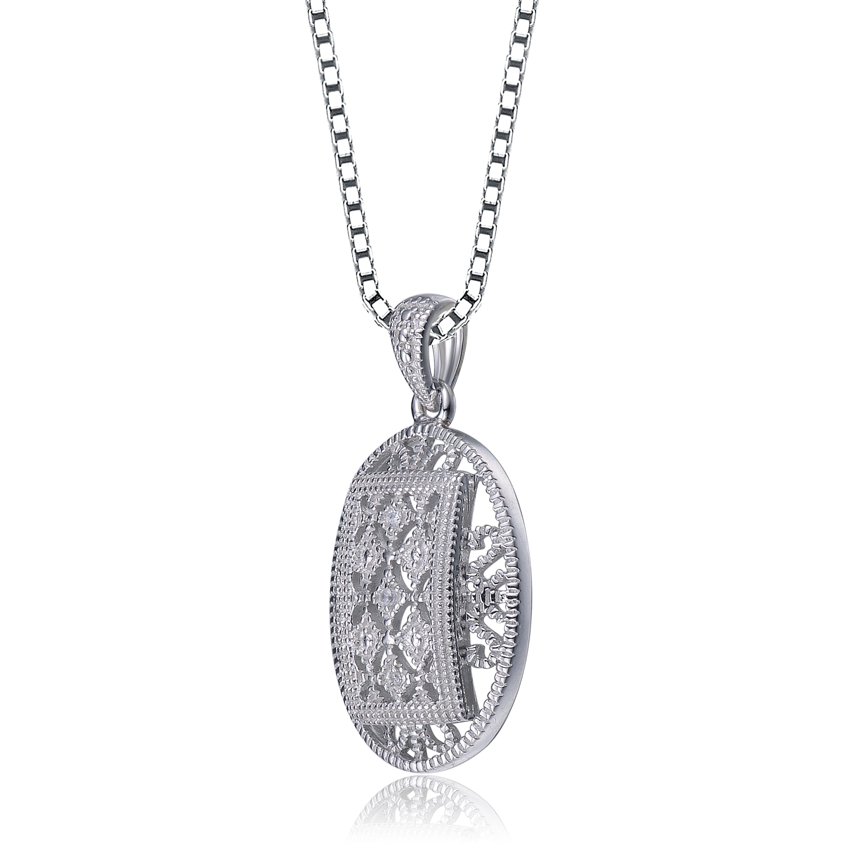 Renee Dainty Link Oval Necklace GENEVIVE