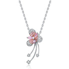 Lierre Pink Clover Necklace GENEVIVE
