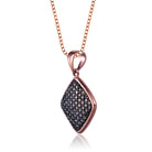 Chloe Black Square Pendent GENEVIVE