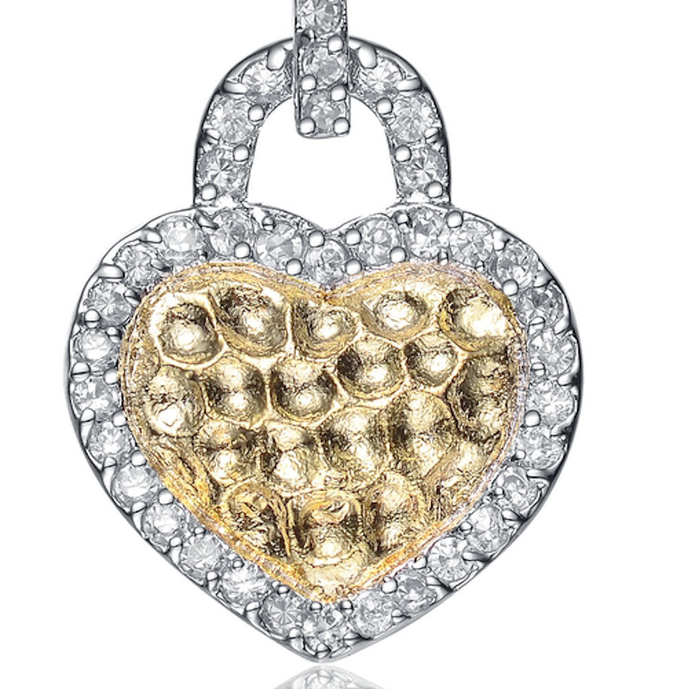 Genevieve Dainty Heart Necklace GENEVIVE