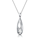 Sylvie Zirconia Oval Swirl Necklace GENEVIVE