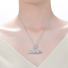 Marceline Ice Out Shark Pendant Necklace GENEVIVE